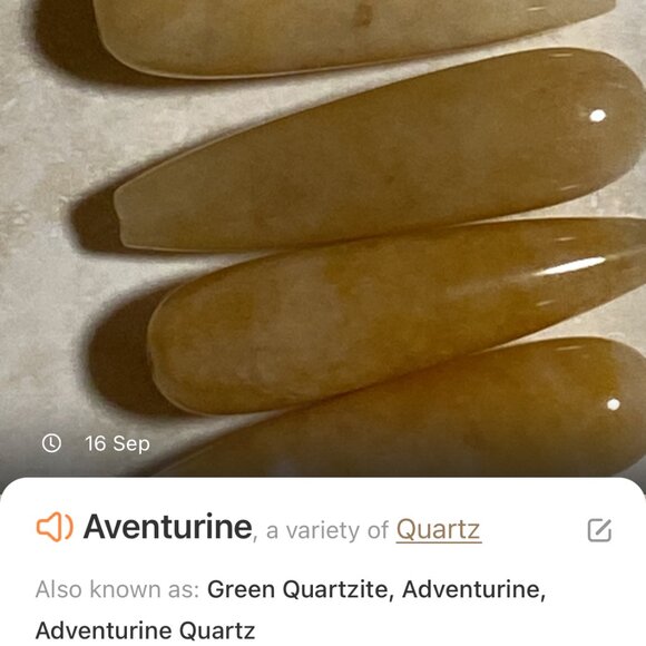 2/$20, Orange Yellow Aventurine Drop Earrings, Sterling Silver Hooks + Gemstone - Picture 8 of 10